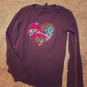 Lucky Brand Embroidered Thermal